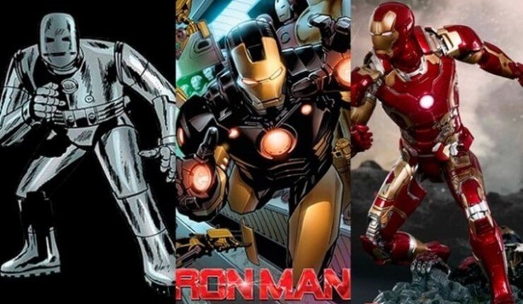 Evolução dos trajes dos super-heróis da Marvel