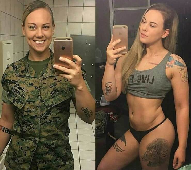 10 mulheres de uniforme militar mais bonitas do Instagram Mulheres de uniforme militar gostosas da Internet
