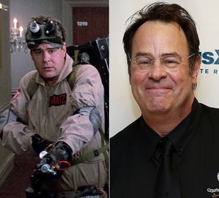 O antes e o depois das estrelas do filme Os Caça-Fantasmas Os Caça-Fantasmas antes e depois