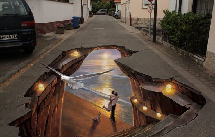 Arte de rua 3D de Nikolaj Arndt