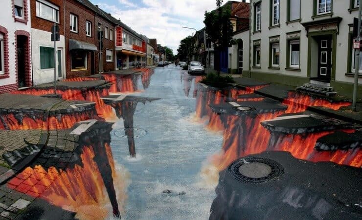 Arte de rua 3D de Nikolaj Arndt