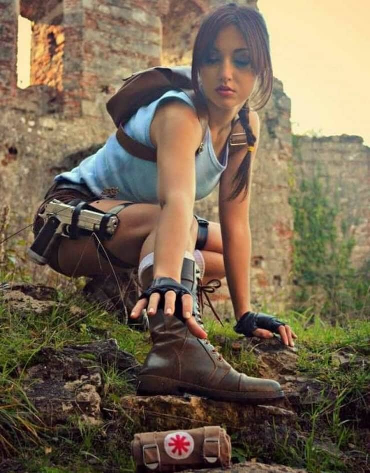 O melhor de Lara Croft - Tomb Raider por lindas cosplayers Cospay gostosa de Lara Croft