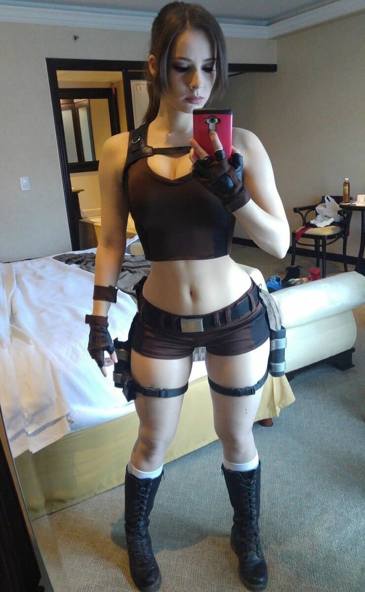 O melhor de Lara Croft - Tomb Raider por lindas cosplayers Cospay gostosa de Lara Croft