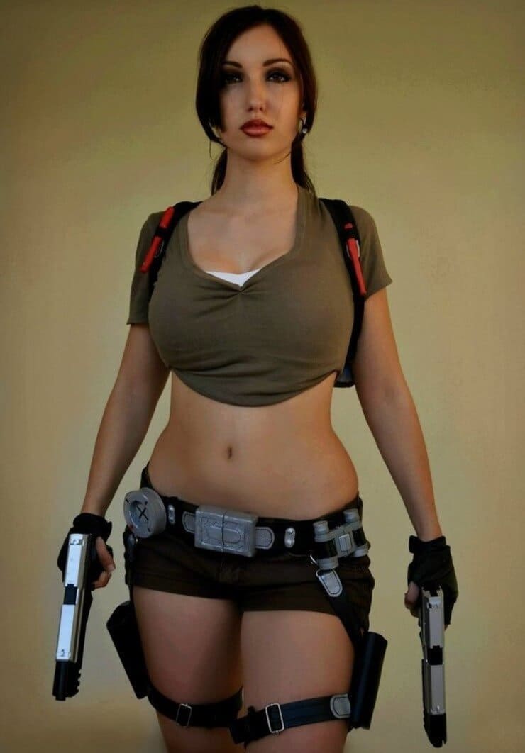 O melhor de Lara Croft - Tomb Raider por lindas cosplayers Cospay gostosa de Lara Croft