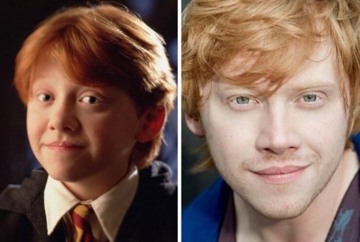 O antes e o depois dos atores de Harry Potter