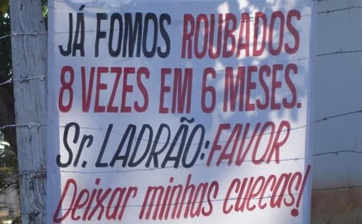 20 pessoas irritadas que fizeram pedidos bizarros a ladrões Pedidos bizarros a ladrões feitos por pessoas desesperadas