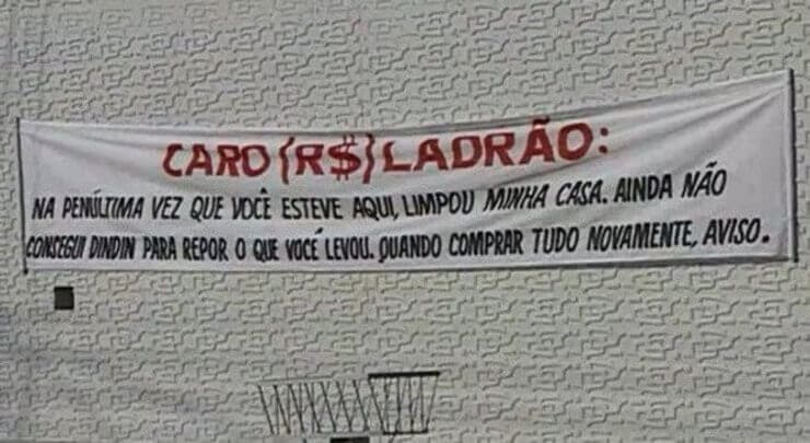 20 pessoas irritadas que fizeram pedidos bizarros a ladrões Pedidos bizarros a ladrões feitos por pessoas desesperadas