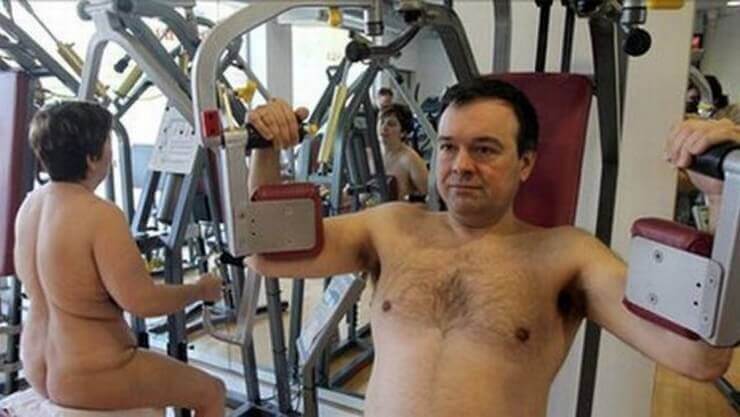 Situações engraçadas em academias