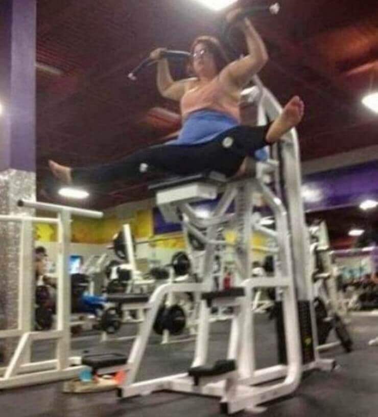 Situações engraçadas em academias