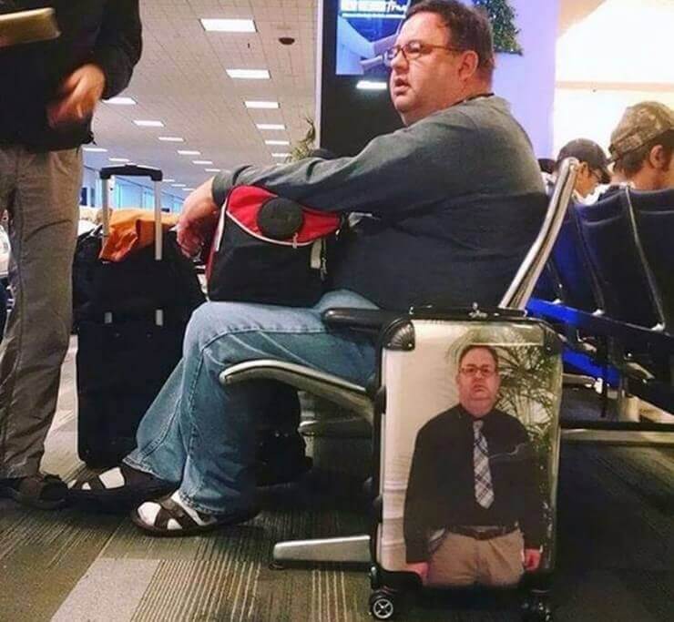 Coisas esquisitas vistas em aeroportos