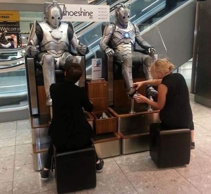 Coisas esquisitas vistas em aeroportos