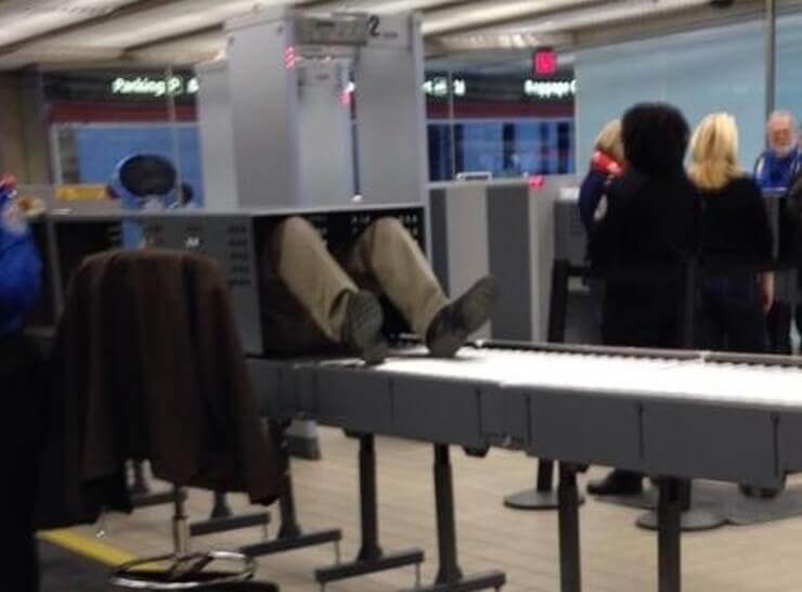 Coisas esquisitas vistas em aeroportos