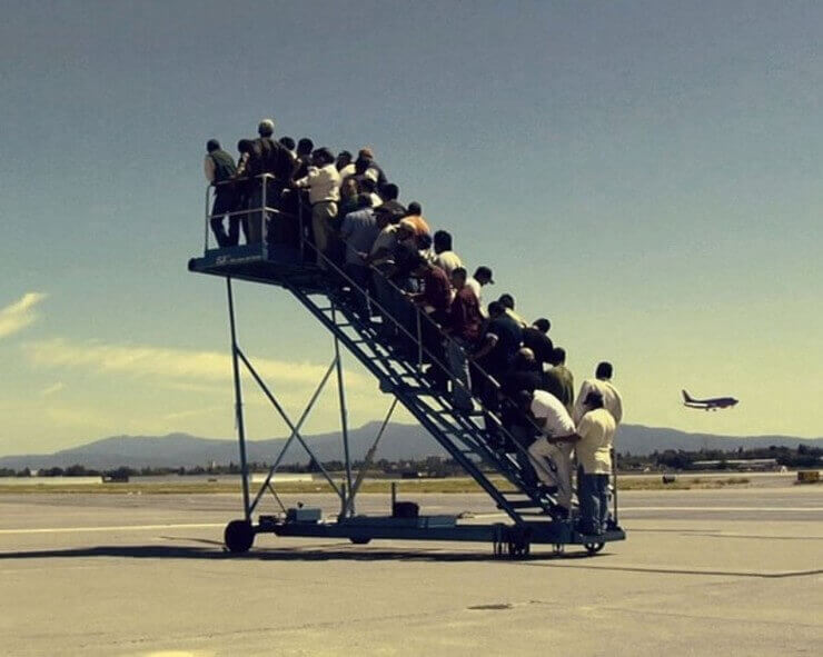 Coisas esquisitas vistas em aeroportos