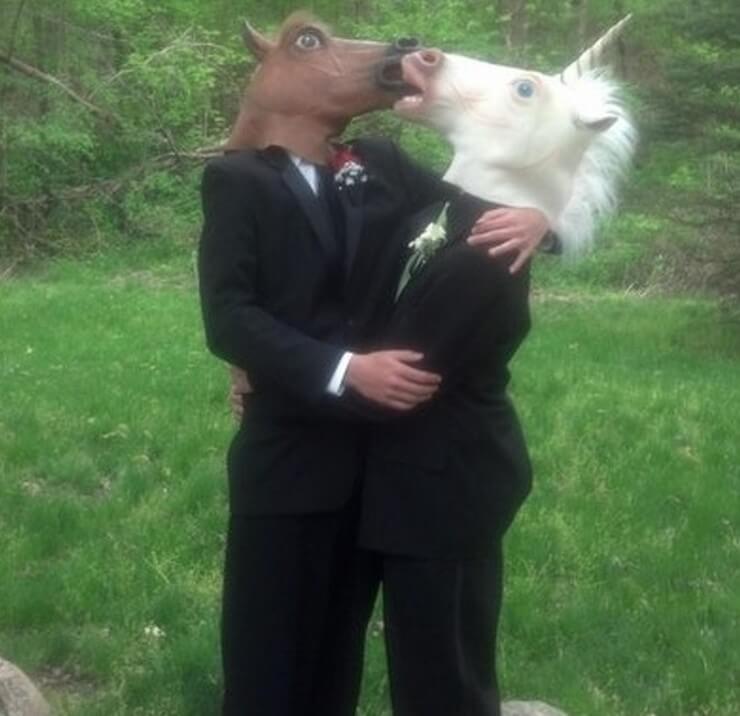 Fotos de formatura bizarras da Internet