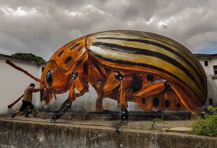 Incrível arte 3D com grafite de Sérgio Odeith