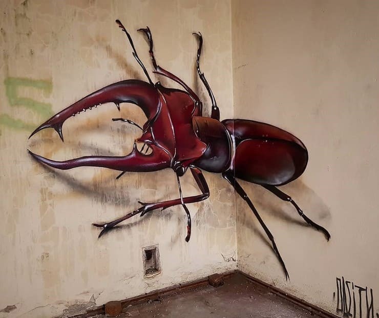 Incrível arte 3D com grafite de Sérgio Odeith