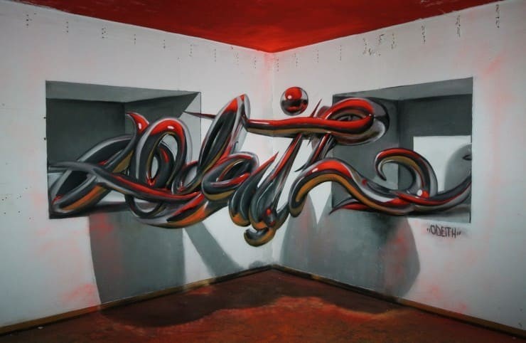 Incrível arte 3D com grafite de Sérgio Odeith