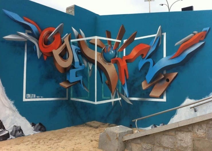 Incrível arte 3D com grafite de Sérgio Odeith