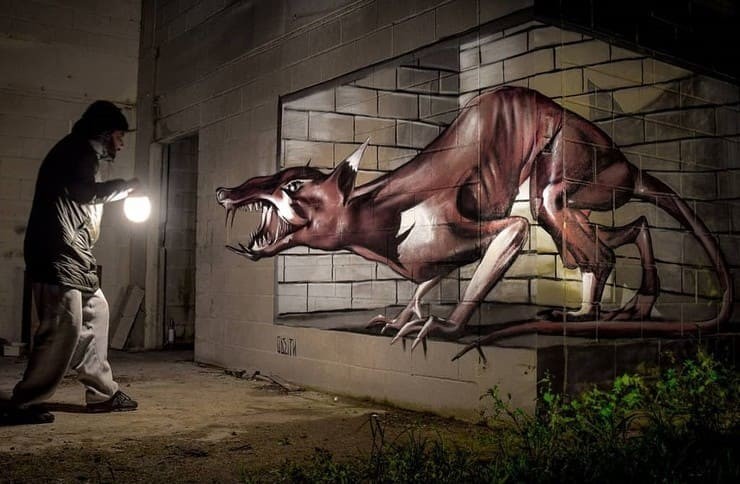 Incrível arte 3D com grafite de Sérgio Odeith