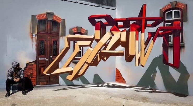 Incrível arte 3D com grafite de Sérgio Odeith