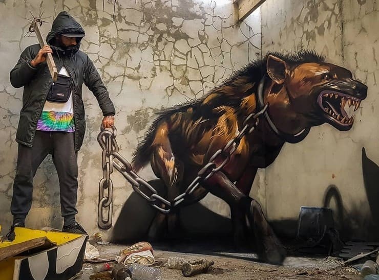 Incrível arte 3D com grafite de Sérgio Odeith