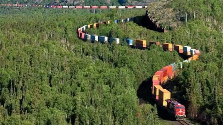 Os maiores trens de carga pesada do mundo da história da ferrovia Maiores trens de carga do mundo