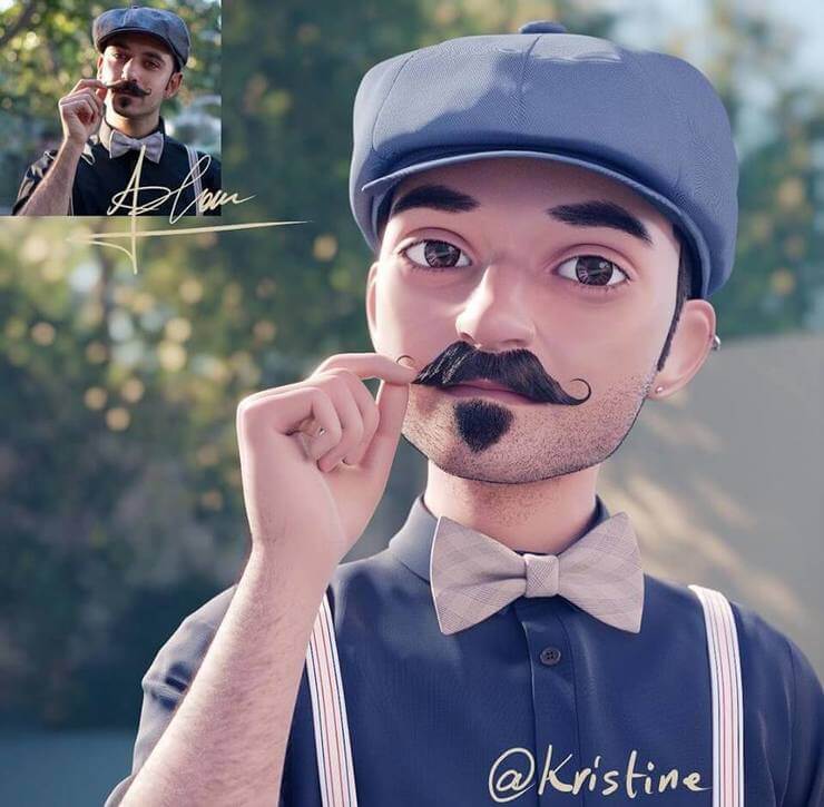 A incrível transformação de pessoas em desenhos 3D por Lance Phan Incrível arte digital do artista e ilustrador Lance Phan