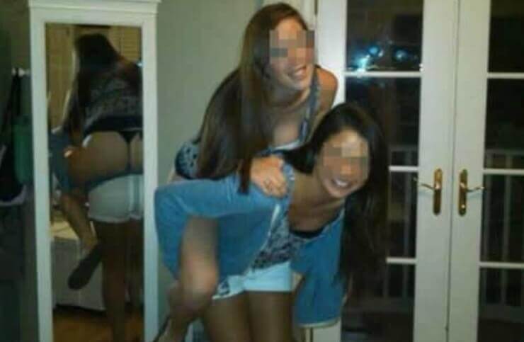 Fotos de pessoas traídas pelo espelho