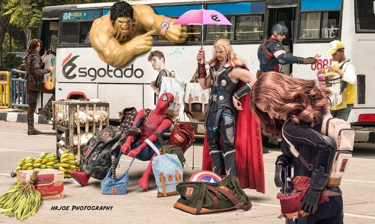 A vida secreta e bizarra de Os Vingadores mostrada pelo artista Edy Hardjo