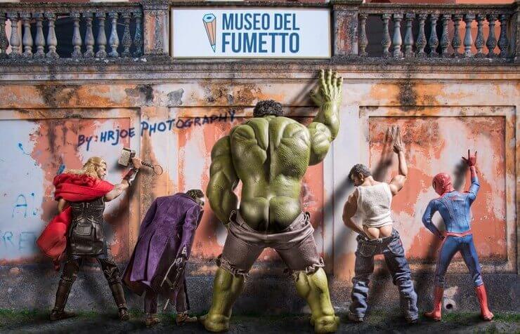 A vida secreta e bizarra de Os Vingadores mostrada pelo artista Edy Hardjo