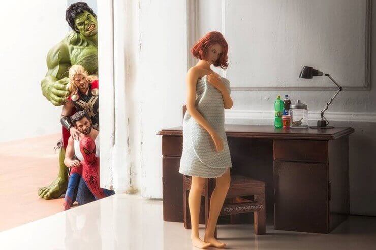 A vida secreta e bizarra de Os Vingadores mostrada pelo artista Edy Hardjo