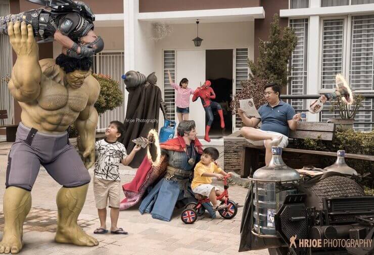 A vida secreta e bizarra de Os Vingadores mostrada pelo artista Edy Hardjo