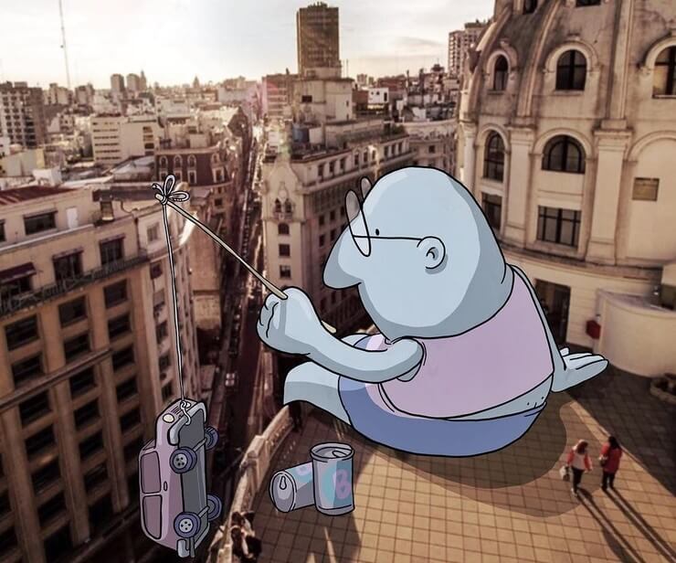 As montagens de imagens inusitadas de Lucas Levitan no Instagram Montagens de fotos engraçadas do brasileiro Lucas Levitan