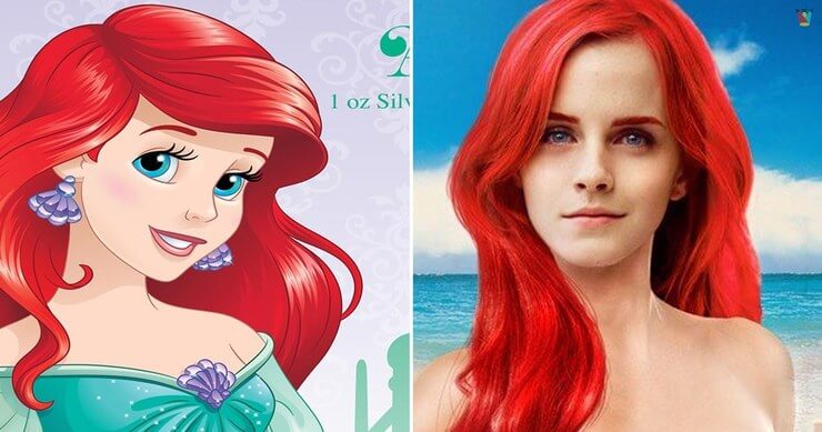 10 atrizes de Hollywood no papel das belas princesas da Walt Disney Atrizes do cinema interpretando o papel das princesas da Walt Disney