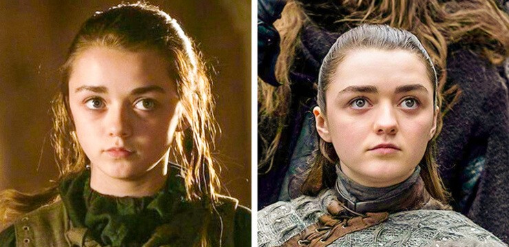 A mudança dos atores de Game of Thrones nas temporadas da série da HBO