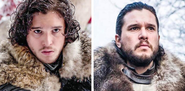 A mudança dos atores de Game of Thrones nas temporadas da série da HBO