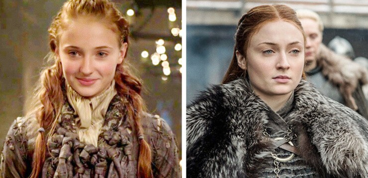 A mudança dos atores de Game of Thrones nas temporadas da série da HBO