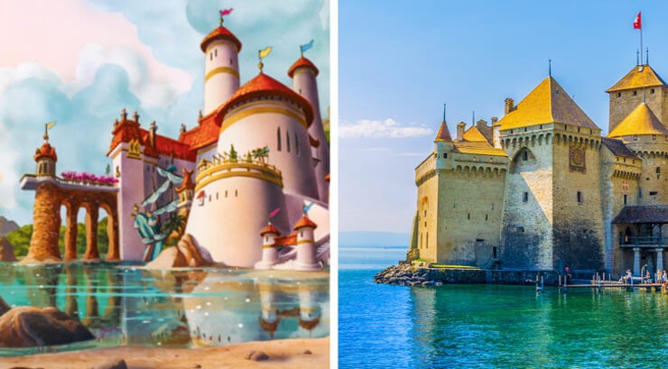 Lugares da vida real que serviram de inspiração para filmes clássicos de contos de fadas