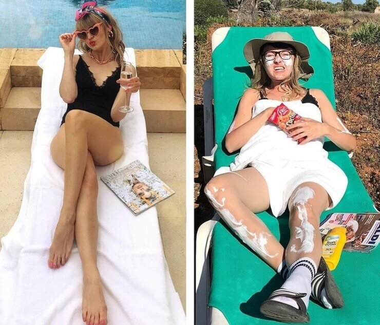 A verdade sobre o Instagram versus realidade