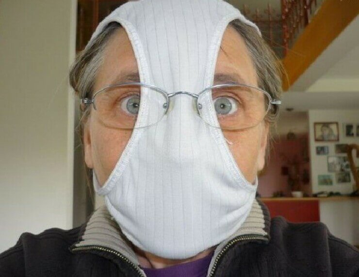 20 máscaras estúpidas da pandemia para o combate do Covid-19 Máscaras de proteção bizarras contra o Covid-19