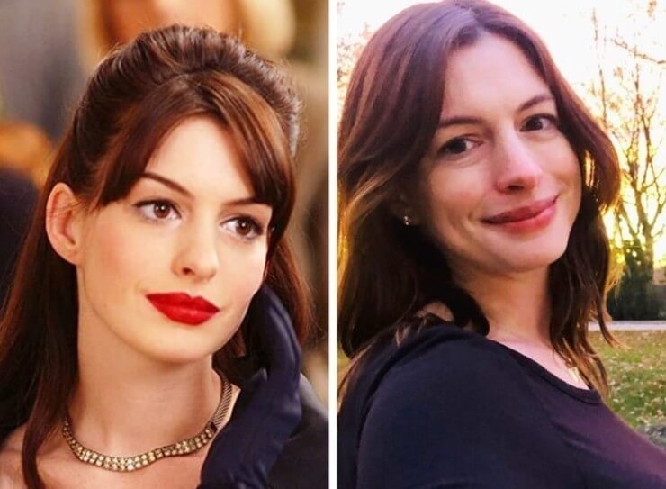 O antes e o depois do elenco de O Diabo Veste Prada