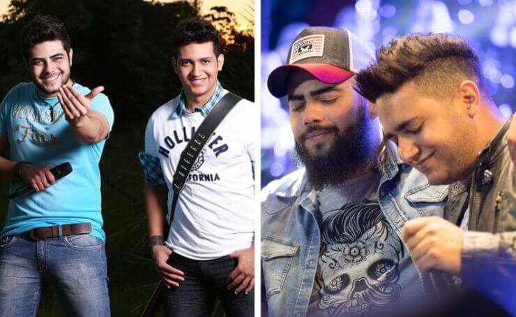 Artistas nacionais antes e depois de serem famosos