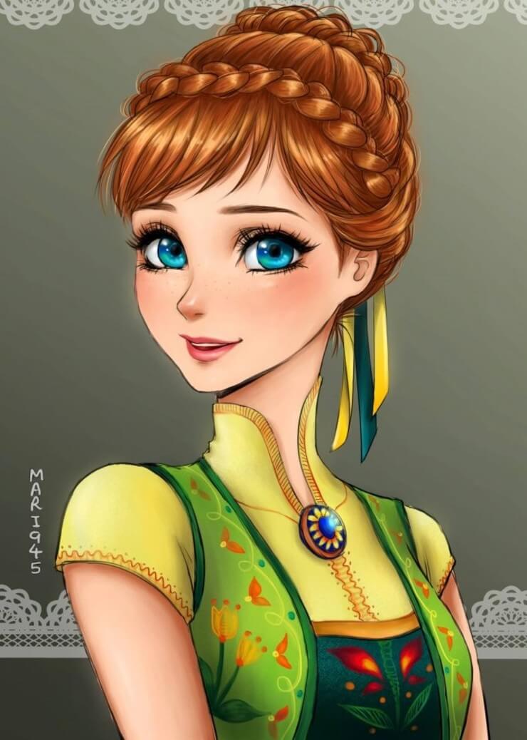 10 princesas da Disney como animes feitos pela Maryam Safdar Princesas da Disney como animes recriadas pela artista Maryam Safdar