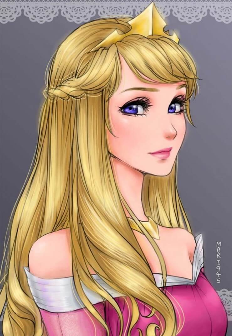 10 princesas da Disney como animes feitos pela Maryam Safdar Princesas da Disney como animes recriadas pela artista Maryam Safdar