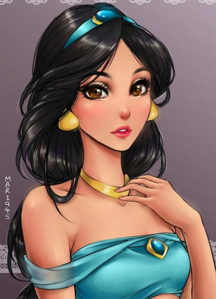 10 princesas da Disney como animes feitos pela Maryam Safdar Princesas da Disney como animes recriadas pela artista Maryam Safdar