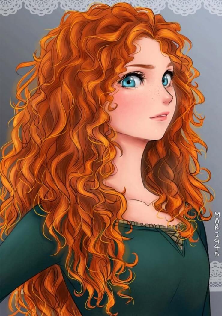 10 princesas da Disney como animes feitos pela Maryam Safdar Princesas da Disney como animes recriadas pela artista Maryam Safdar