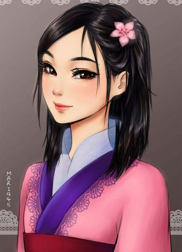 10 princesas da Disney como animes feitos pela Maryam Safdar Princesas da Disney como animes recriadas pela artista Maryam Safdar