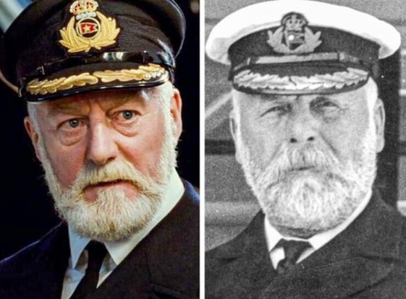 Tripulantes do Titanic no filme e na vida real