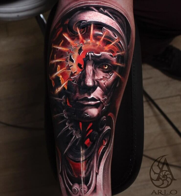 Tatuador usa a pele humana como tela para criar obra de arte Tatuagens realistas do tatuador Arlo DiCristina