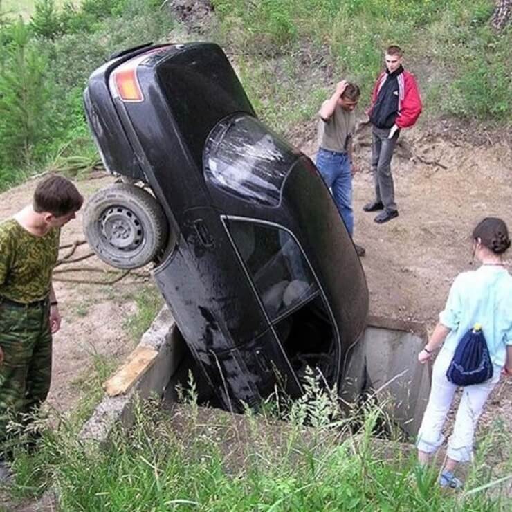 Acidentes de carro engraçados